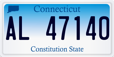CT license plate AL47140