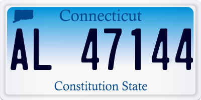 CT license plate AL47144