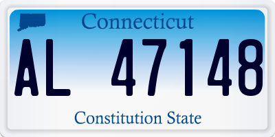 CT license plate AL47148