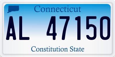 CT license plate AL47150