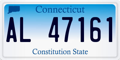 CT license plate AL47161