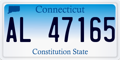 CT license plate AL47165