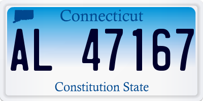 CT license plate AL47167