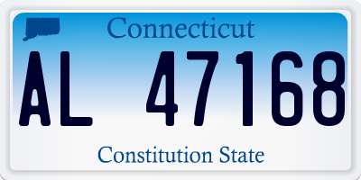 CT license plate AL47168