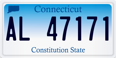 CT license plate AL47171