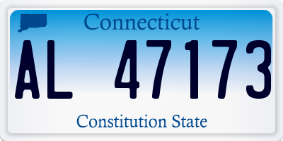 CT license plate AL47173