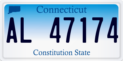 CT license plate AL47174