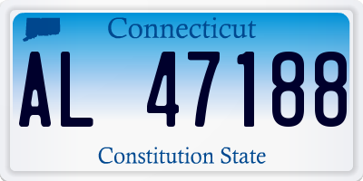 CT license plate AL47188