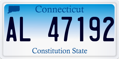 CT license plate AL47192