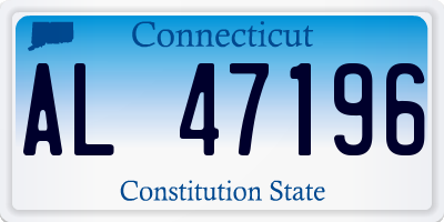 CT license plate AL47196