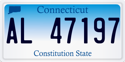 CT license plate AL47197