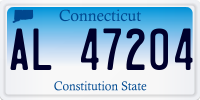 CT license plate AL47204