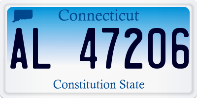 CT license plate AL47206