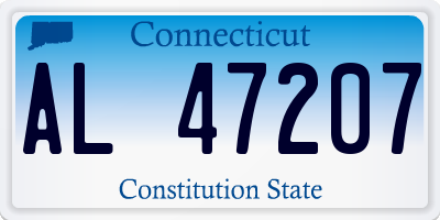 CT license plate AL47207