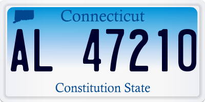 CT license plate AL47210
