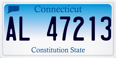 CT license plate AL47213