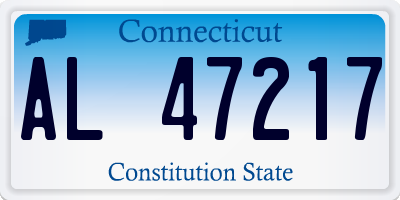 CT license plate AL47217