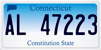 CT license plate AL47223