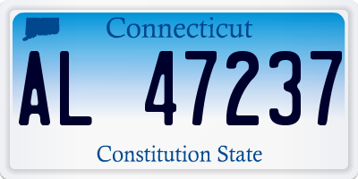 CT license plate AL47237