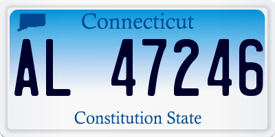 CT license plate AL47246