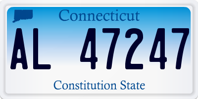 CT license plate AL47247
