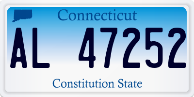 CT license plate AL47252
