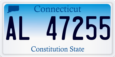 CT license plate AL47255