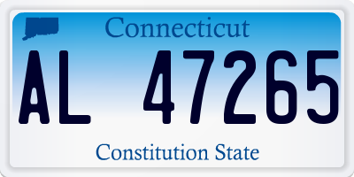 CT license plate AL47265