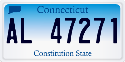 CT license plate AL47271