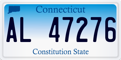 CT license plate AL47276