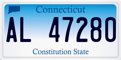 CT license plate AL47280