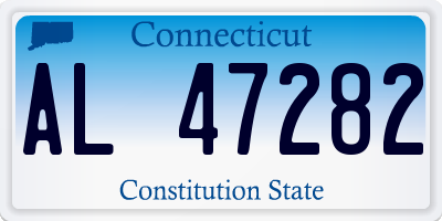 CT license plate AL47282