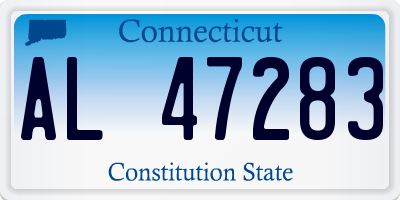CT license plate AL47283
