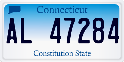 CT license plate AL47284