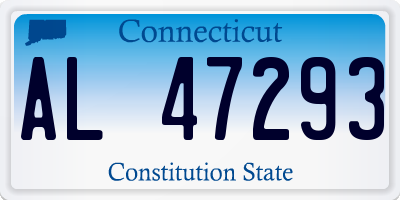 CT license plate AL47293