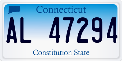 CT license plate AL47294