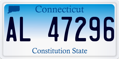 CT license plate AL47296