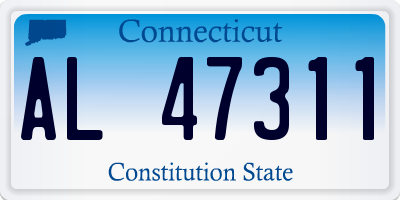 CT license plate AL47311