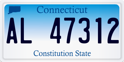 CT license plate AL47312