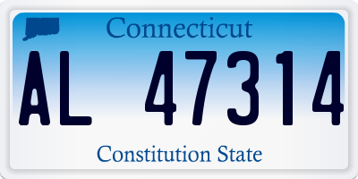 CT license plate AL47314