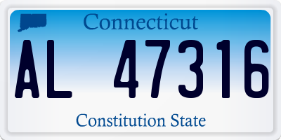 CT license plate AL47316