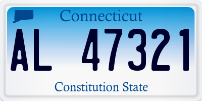 CT license plate AL47321