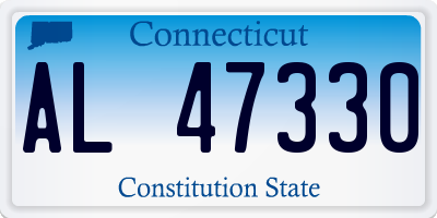 CT license plate AL47330