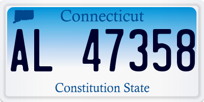 CT license plate AL47358