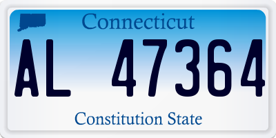 CT license plate AL47364