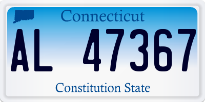 CT license plate AL47367