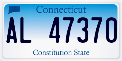 CT license plate AL47370