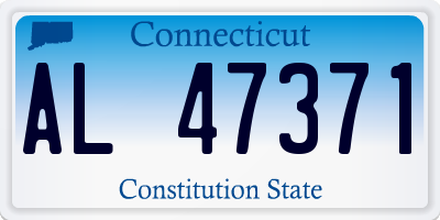 CT license plate AL47371