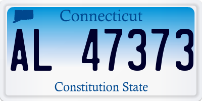 CT license plate AL47373