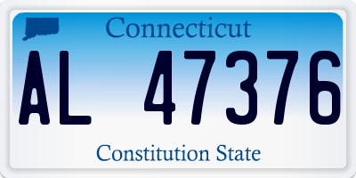 CT license plate AL47376